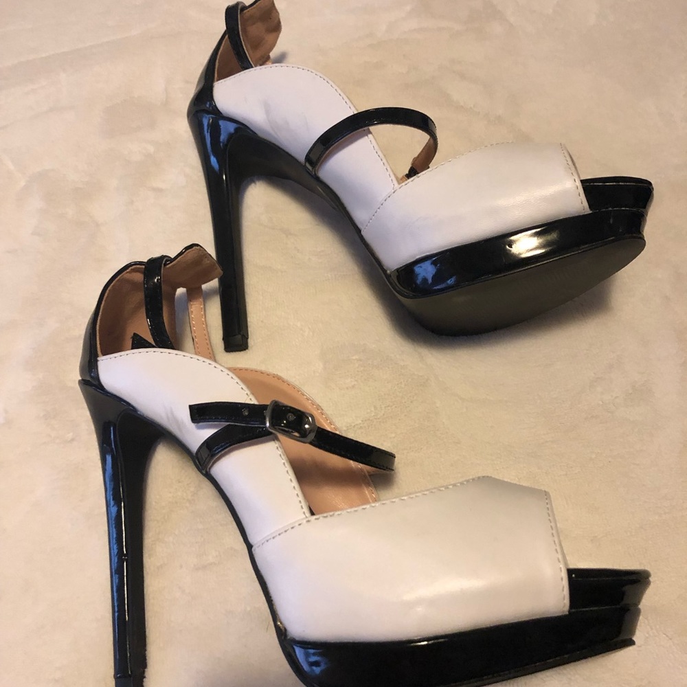 Black and White Heels by Signature